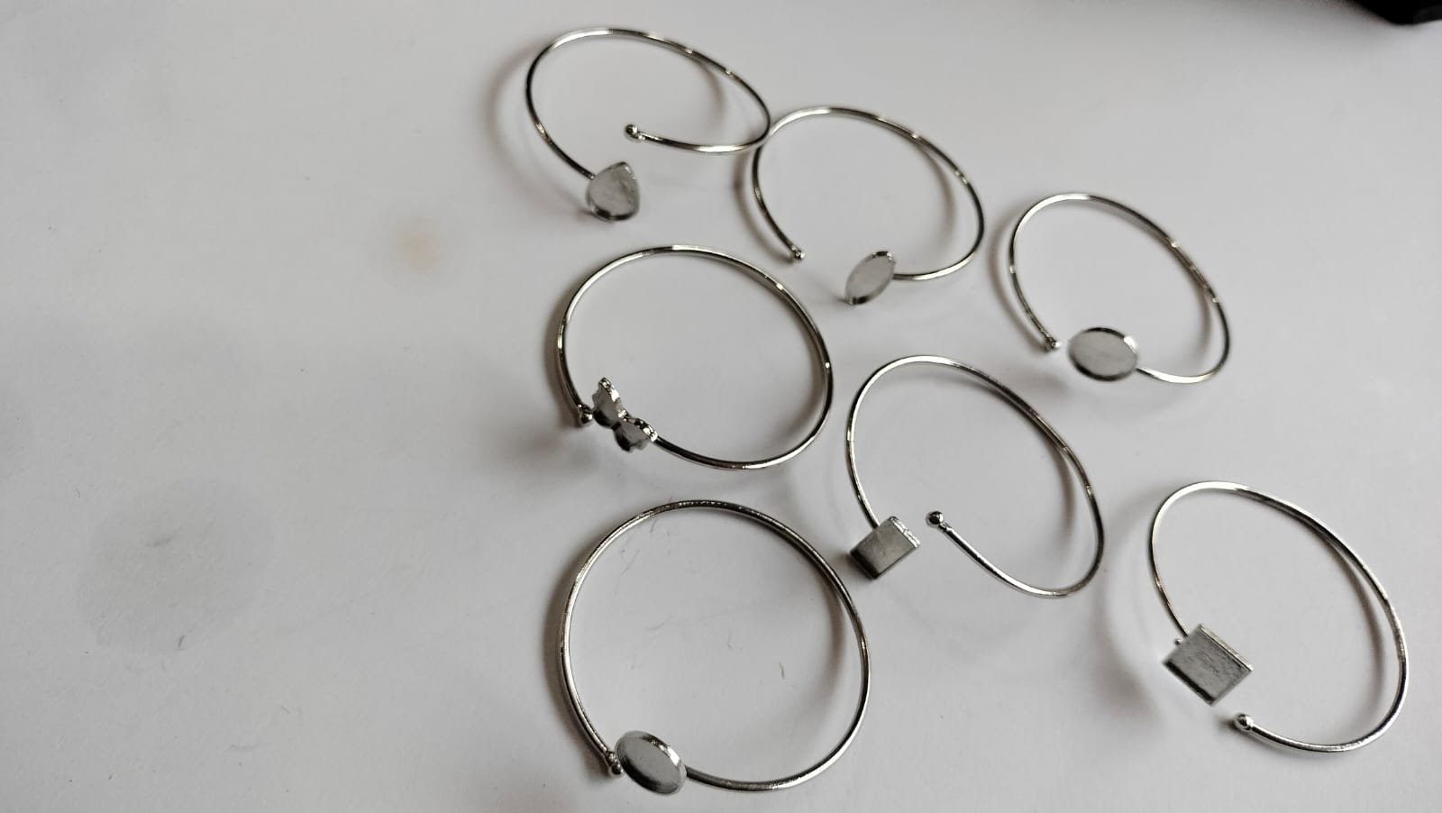 Kada Or Bracelet Base For Resin silver - Image 2