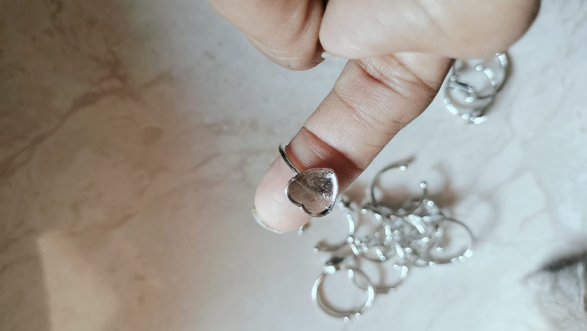 Heart shape ring base for resin - Image 2
