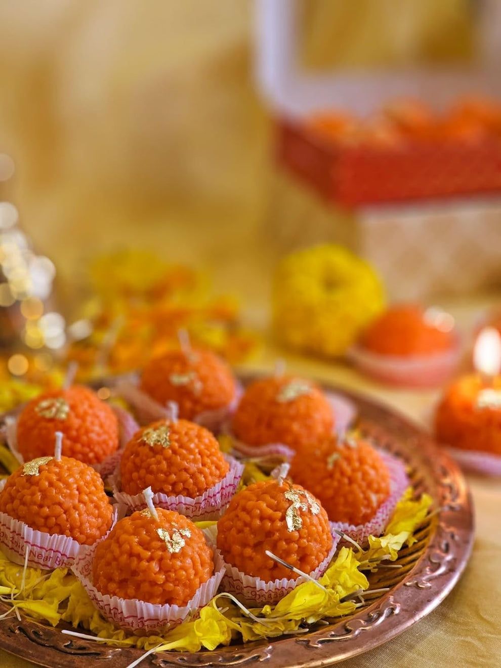 Motichur Laddu Candle Mould - Mithai Mould - Image 2