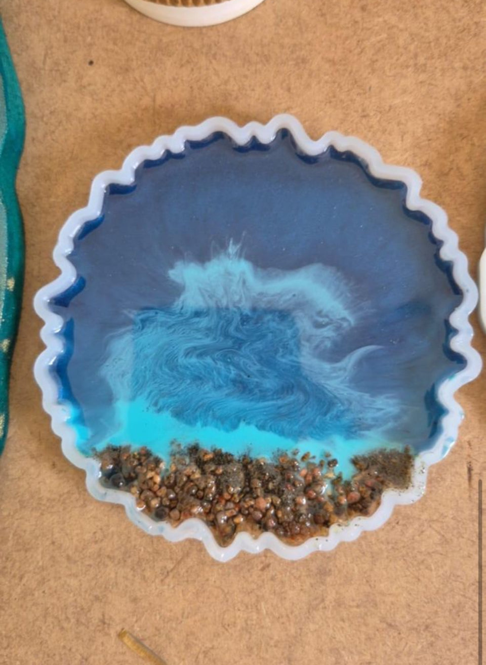 4 inch agate round coaster mould - Image 2