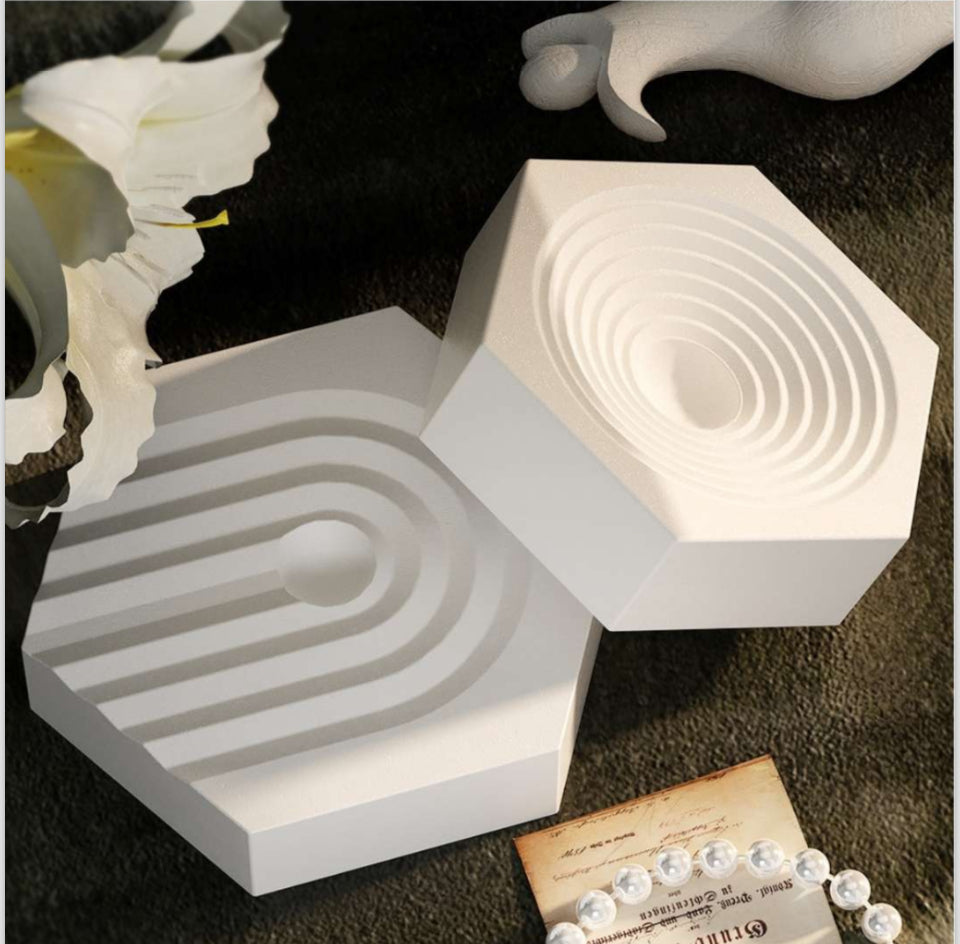 Hexagon u pattern jewelry display mould mould - Image 3