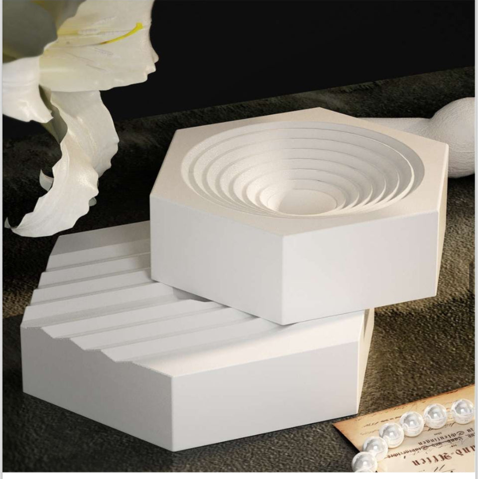 Hexagon round pattern jewelry display mould mould - Image 2