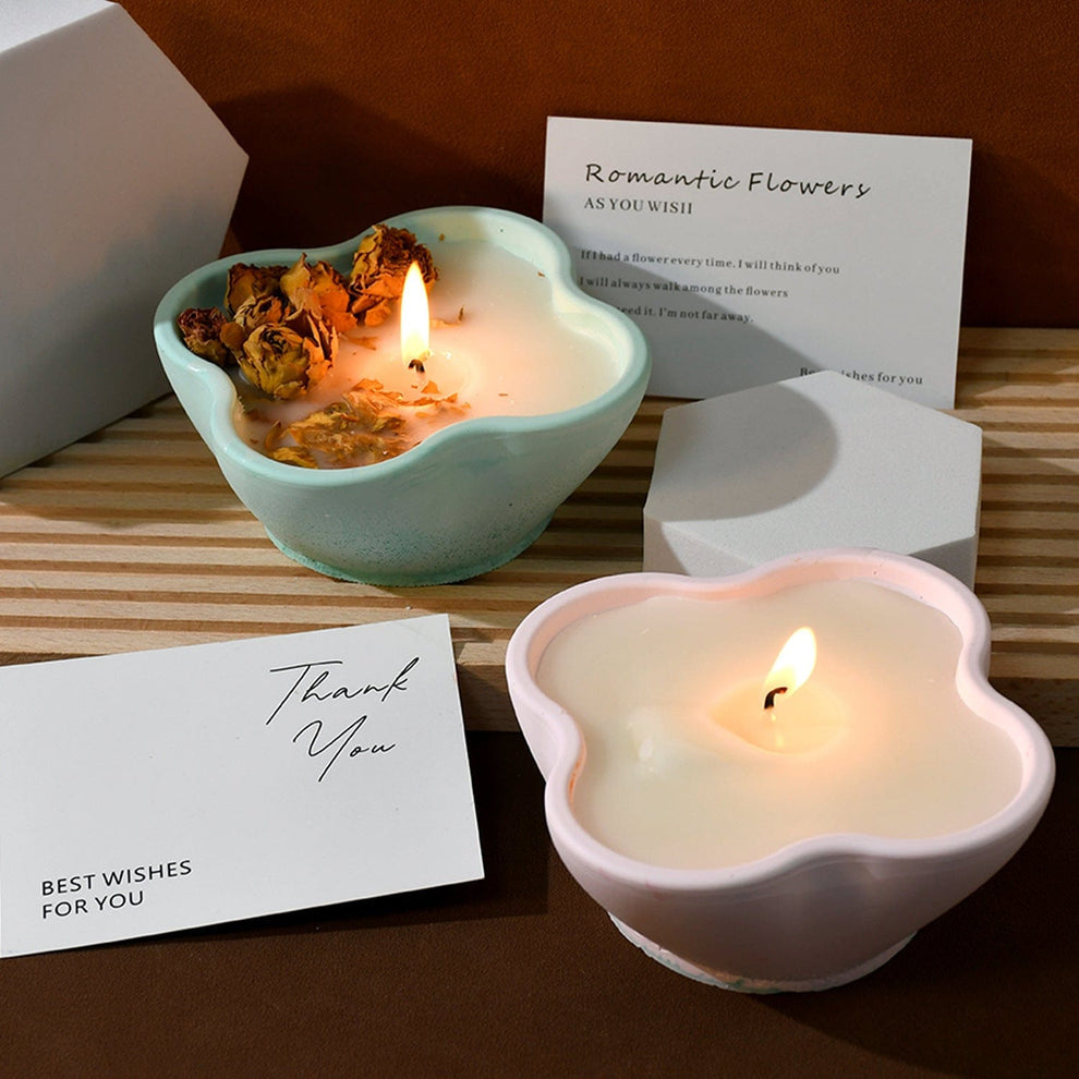 Petal shape candle bowl mould - Image 2