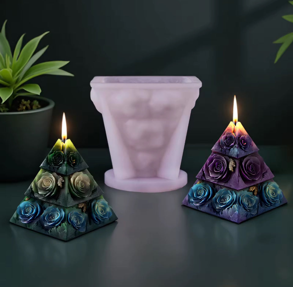 3D Psychic Flower Candle Mould (1009) - Image 2