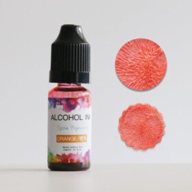 Orange Alcohol ink