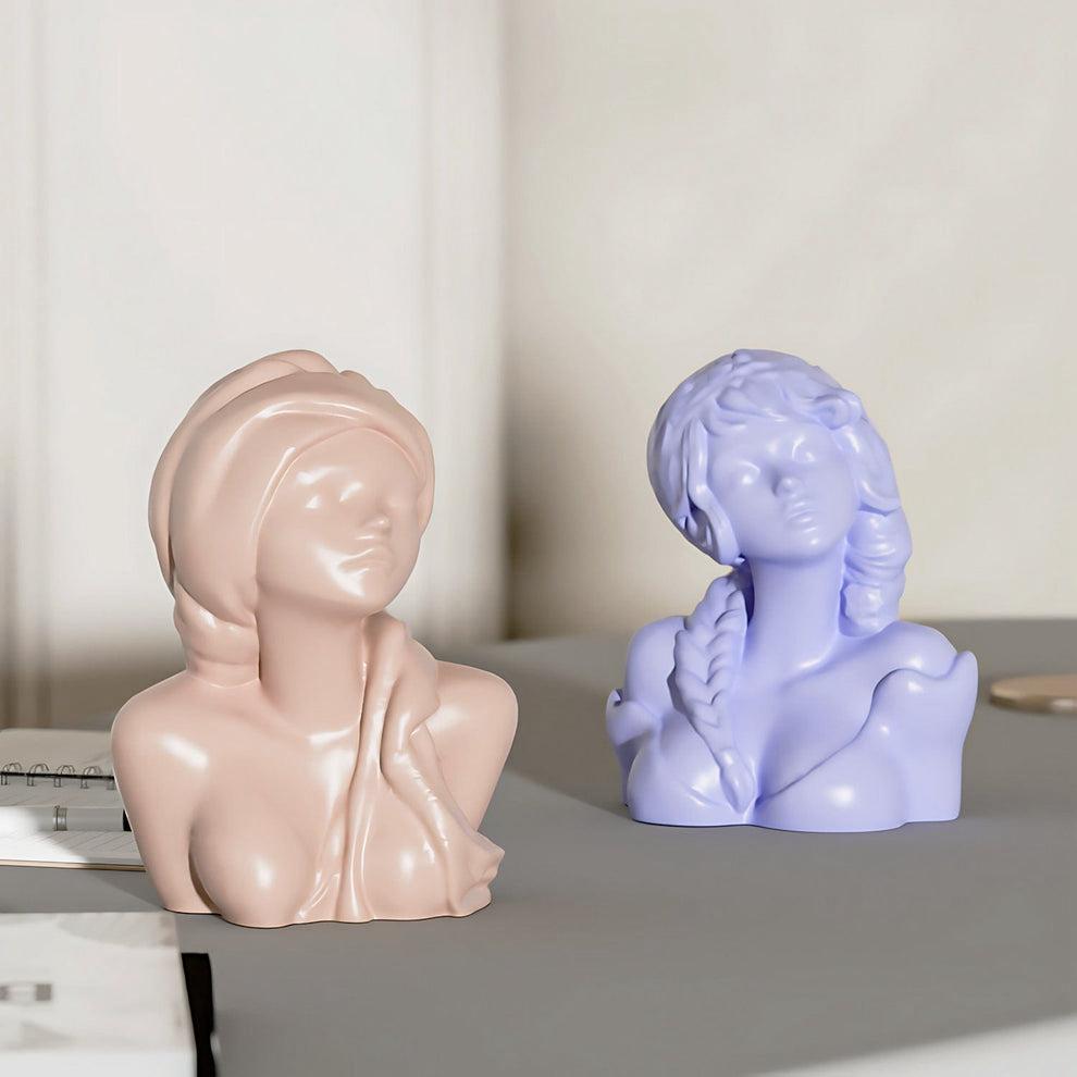 Turban Girl Statue Candle Mould - Image 2