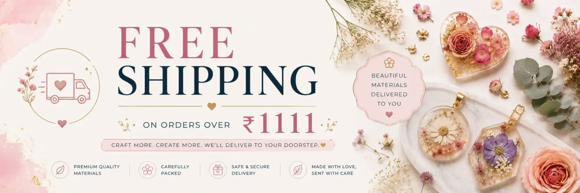 free shipping on resin products